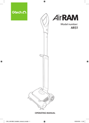 Gtech AR51 Operating Manual