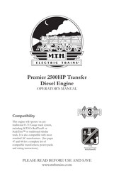 MTHTrains Premier 2500HP Transfer Diesel Engine Operator's Manual
