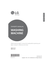 LG WM3180CW/00 Owner's Manual