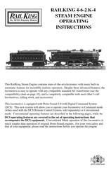 MTHTrains RAILKING 4-6-2 K-4s Pacific Steam Engine w/Proto-Sound 2.0 Operating Instructions Manual