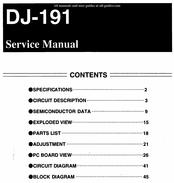 Alinco DJ-191E Service Manual