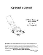 MTD 732-0404 Operator's Manual
