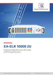 Elektro-Automatik EA-ELR 10080-120 2U Manual