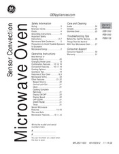 GE CEB1590SS2SS Owner's Manual