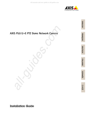 Axis DROP CEILING P5512-E Installation Manual