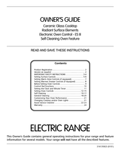 Frigidaire FEF365CGTE Owner's Manual