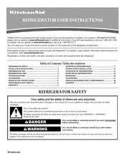KitchenAid KSRG25FVMS01 User Instructions
