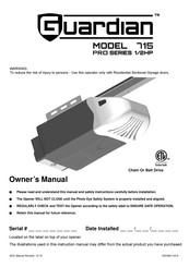 Guardian 715BB Owner's Manual