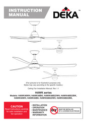 Deka HAWK56B22BK Instruction Manual