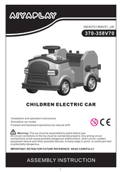 Aiyaplay 370-358V70 Assembly Instruction Manual