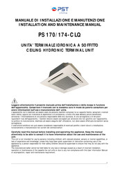 PST PS 174-CLQ Installation And Maintenance Manual