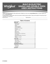 Whirlpool WOS51EC7HB00 User Instructions