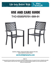 PHI VILLA THD-E02GF0701-059-01 Use And Care Manual