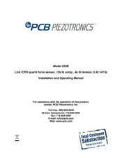 PCB Piezotronics Link ICP 223B Installation And Operating Manual