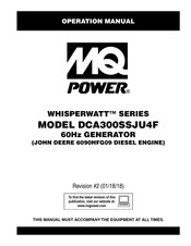 MQ Power WHISPERWATT DCA300SSJU4F Operation Manual