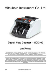 Mitsukota Instrument MCD100 User Manual