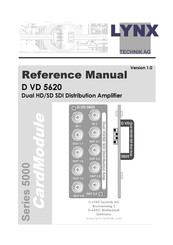 Lynx D VD 5620 Reference Manual