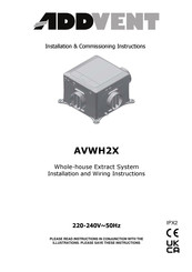 Addvent AVWH2X Installation & Commissioning Instructions