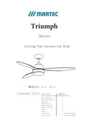 Martec Triumph MTF133 Instruction Book