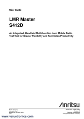 Anritsu LMR Master S412D User Manual