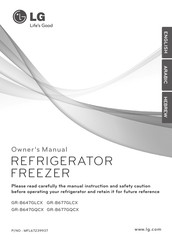 LG GR-B677GLCX Owner's Manual
