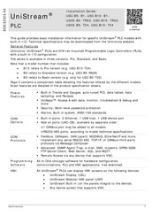 Unitronics UniStream USC5-B5-TR22 Installation Manual