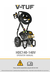 V-TUF HDC140-110V Operator's Manual