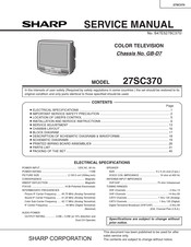 Sharp 27SC370 Service Manual