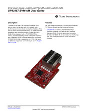 Texas Instruments DP83867-EVM-AM User Manual