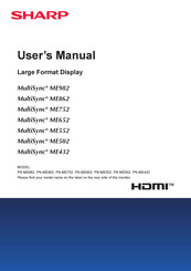 Sharp MultiSync ME552 User Manual