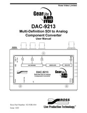 Ross GearLite MULTIDEF DAC-9213 User Manual