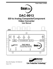 Ross GearLite DAC-9013 User Manual