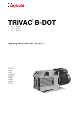 LEYBOLD TRIVAC B-DOT Operating Instructions Manual