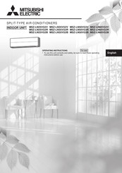 Mitsubishi Electric MSZ-LN50VG3B Operating Instructions Manual