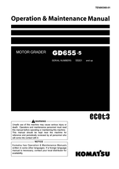 Komatsu GD655-5 Operation & Maintenance Manual
