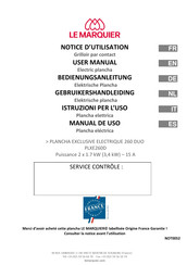 LE MARQUIER PLXE260D User Manual