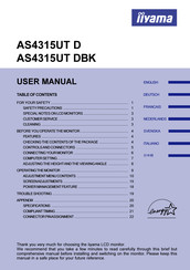 Iiyama AS4315UT DBK User Manual