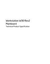 Intel Workstation W30 Rev2 Technical Product Manual