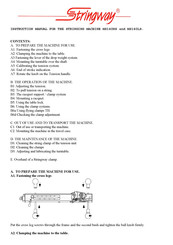 Stringway MS140NS Instruction Manual