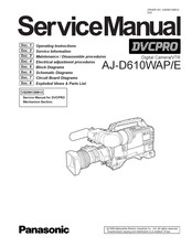 Panasonic DVCPRO AJ-D610WAP Service Manual