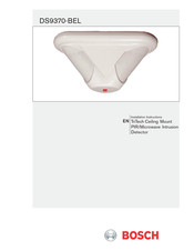 Bosch TriTech DS9370-BEL Installation Instructions Manual