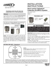 Lennox Signature SL25KCV060 Installation Instructions Manual