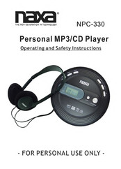 Naxa NPC-330 Operating And Safety Instructions Manual