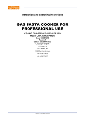 Lotus CP-558G Installation And Operating Instructions Manual