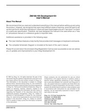 ZiLOG Z8018500ZCO User Manual