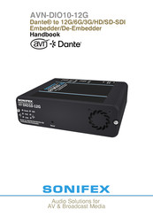 Sonifex AVN-DIO10-12G Handbook