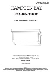 HAMPTON BAY DSHD33258J Use And Care Manual