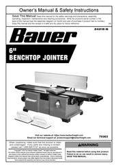 Bauer 2421E-B Owner's Manual & Safety Instructions
