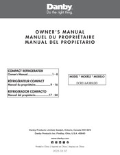 Danby DCR016A3BSLDD Owner's Manual