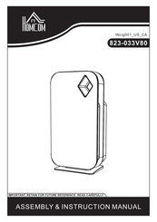 HOMCOM 823-033V80 Assembly & Instruction Manual